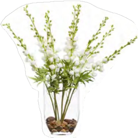 Букет высокий с дельфиниумом в вазе, В 55