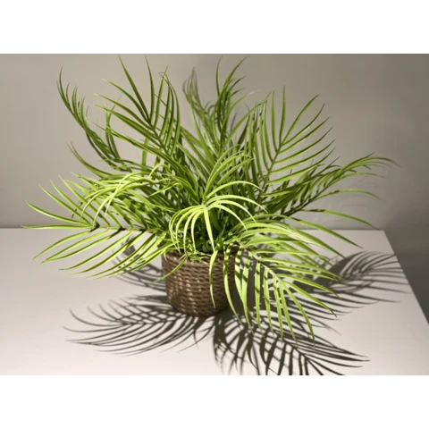 Пальма в джутовом кашпо, В 28 Ш 35