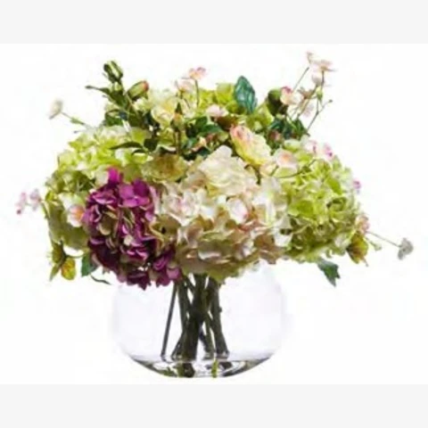 Букет с гортензией в вазе, В 35