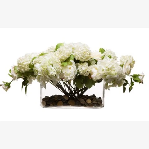 Букет в вазе микс с Астрами, В 25