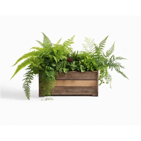 Кашпо с искусственными растениями №89, В50*Д50*Ш20