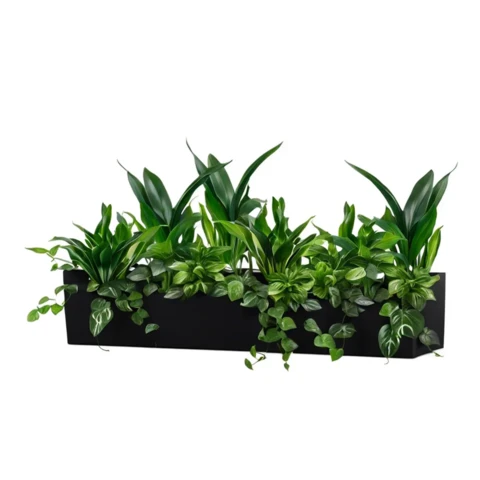 Кашпо с искусственными растениями №103, В40*Д100*Ш20