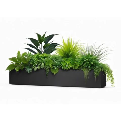 Растения искусственные в кашпо Микс №115, В45*Д100*Ш20