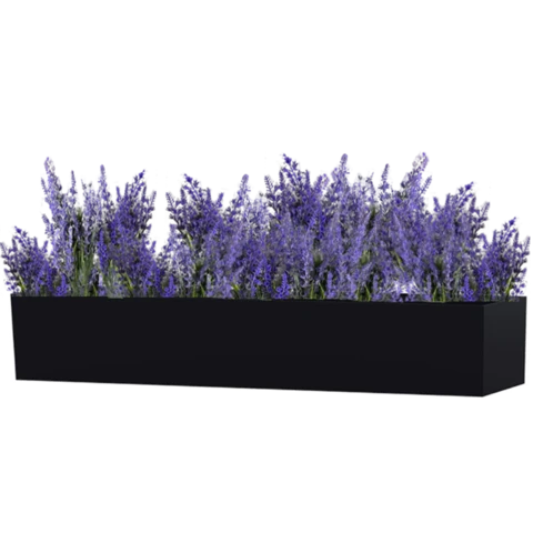 Лаванда искусственная в кашпо №117, В32*Д100*Ш20