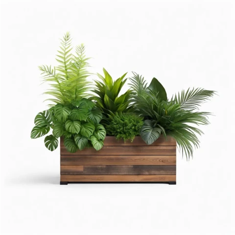 Растения искусственные в кашпо Микс №151, В85*Д100*Ш30