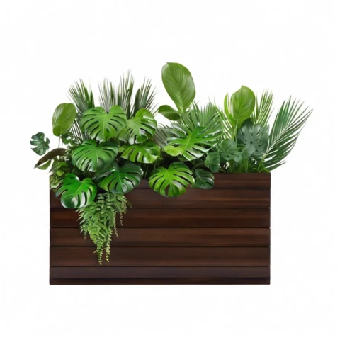 Растения искусственные в кашпо Микс №160, В85*Д100*Ш30