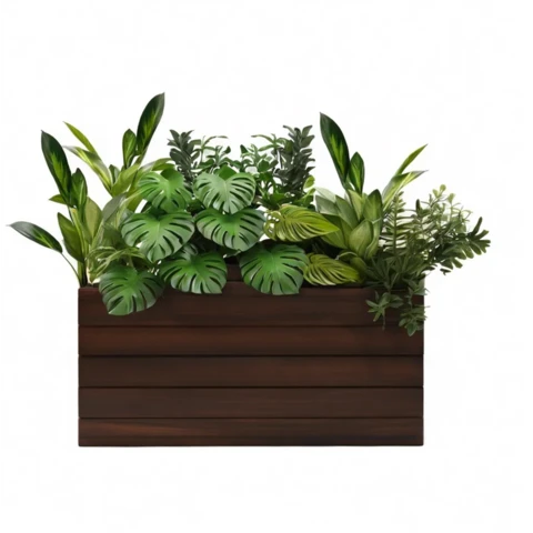 Растения искусственные в кашпо Микс №162, В85*Д100*Ш30