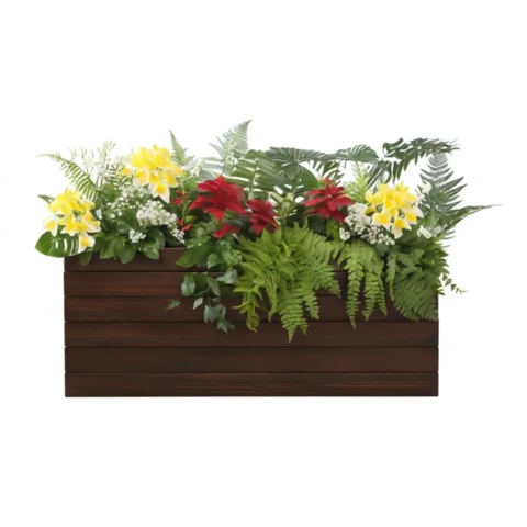 Композиция из искусственных растений в кашпо №167, В85*Д100*Ш30