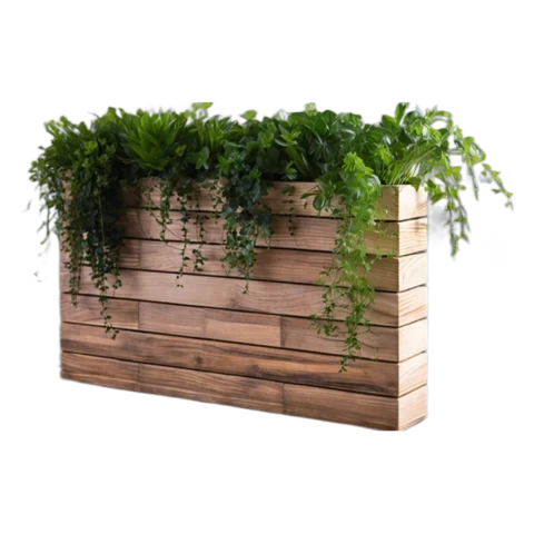 Композиция с искусственным рускусом в кашпо №169, В85*Д130*Ш25