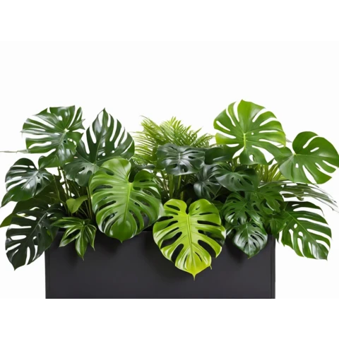 Растения искусственные в кашпо Микс №202, В80*Д100*Ш30