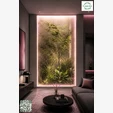 Фитобокс GardenGo с растениями за стеклом. 