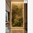Фитобокс GardenGo с растениями за стеклом. 