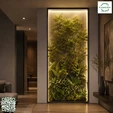 Фитобокс GardenGo с растениями за стеклом. 