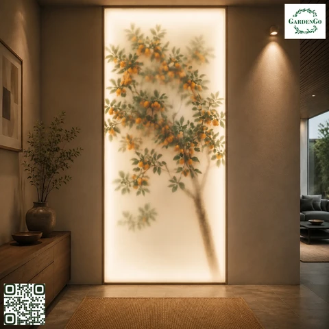 Фитобокс GardenGo с растениями за стеклом 