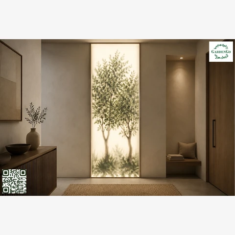 Фитобокс GardenGo с растениями за стеклом 