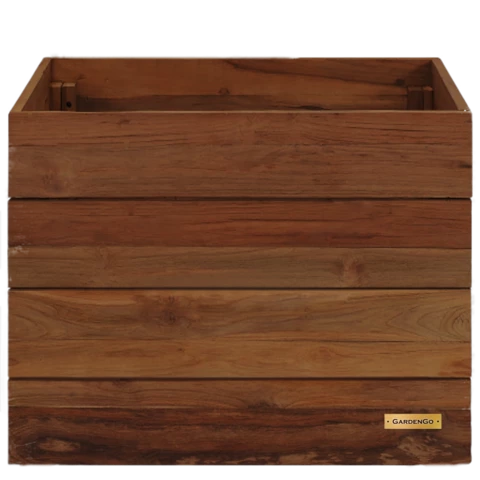 Кашпо деревянное. Куб