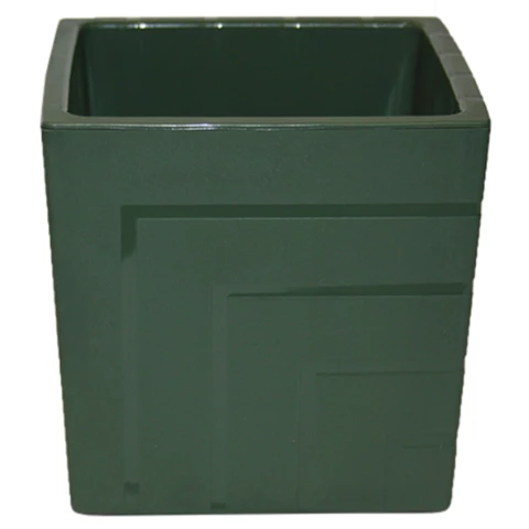 Кашпо куб Двойное Д12 В12, Зеленый