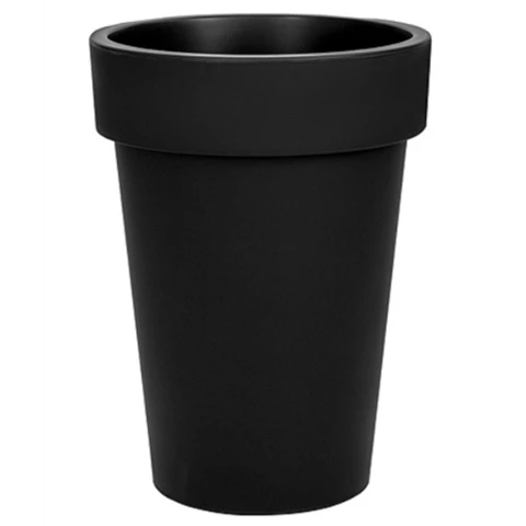 Кашпо овальный конус Д41 В55, Чёрный