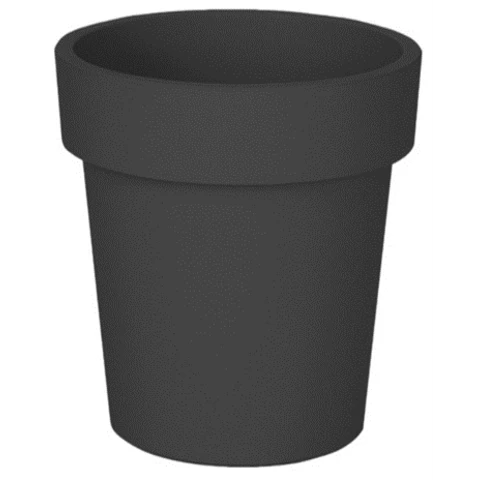 Кашпо овальный конус Д40 В35, Чёрный