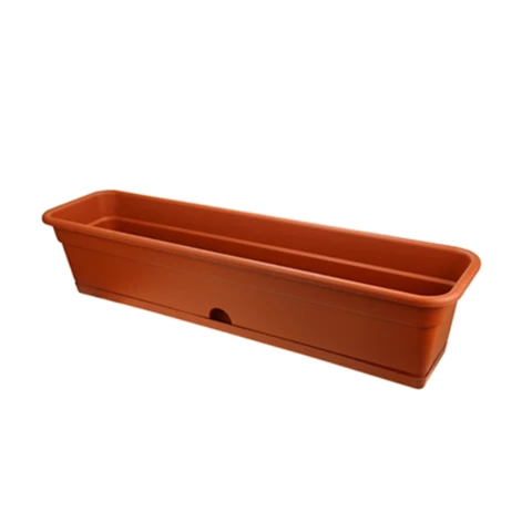 Кашпо балконное Д80 В18, терракот