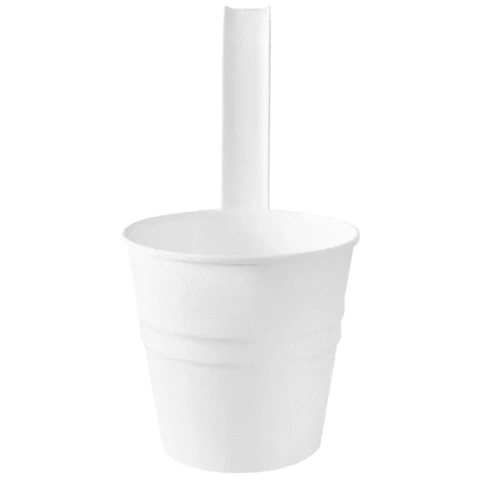 Кашпо на перила Д20 В15\25, Белый