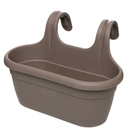 Кашпо на перила Д37 В26, Мокко