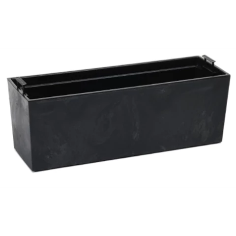 Кашпо балконное с вкладкой Д56 В19, Чёрный