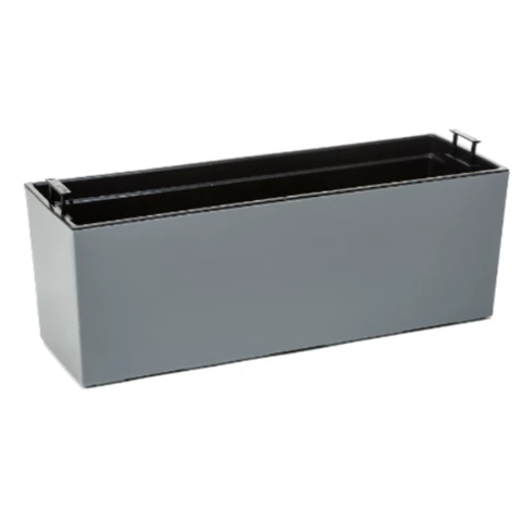 Кашпо балконное с вкладкой Д56 В19, Серый
