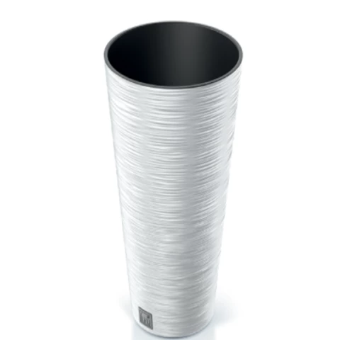 Кашпо высокое овальное Д25 В48, Белый