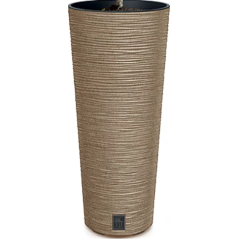 Кашпо высокое овальное Д25 В48, Песочный