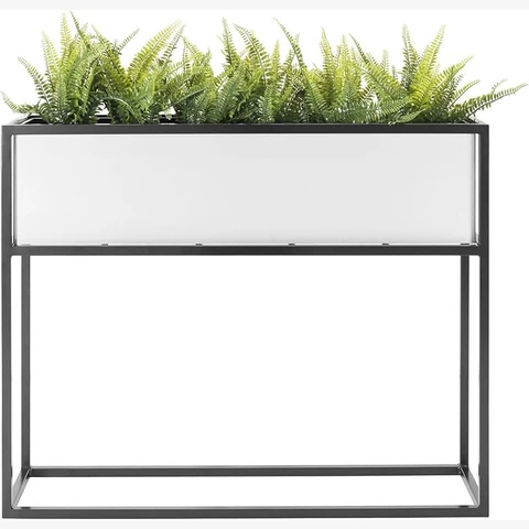 Кашпо на подставке Д80 В88, Белый