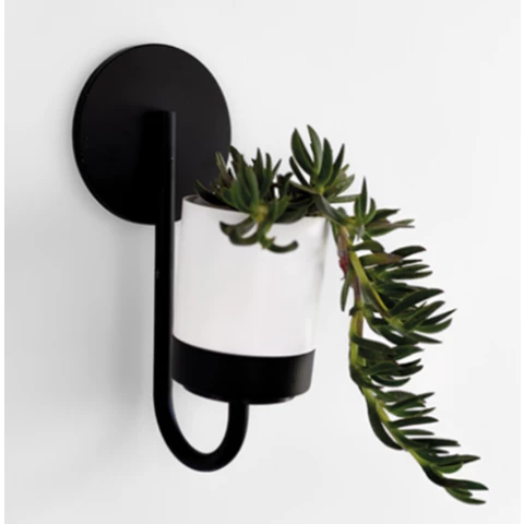 Кашпо настенное Д23 В65, Белое