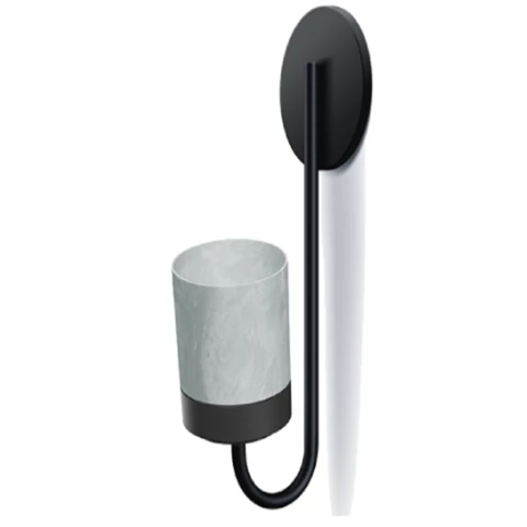 Кашпо настенное Д23 В85, Серое