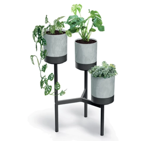 Подставка с кашпо Д54 В80, Серый