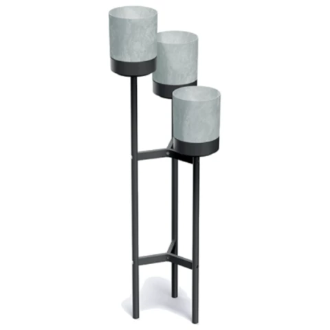 Подставка с кашпо Д54 В125, Серый