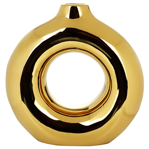 Ваза дизайнерская керамическая Золото, В20 см, Vase200