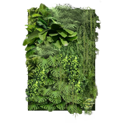 Фитостена искусственная с бананом. Дизайн №116 