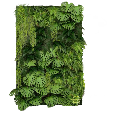 Фитостена искусственная с монстерой и калатеей. Дизайн №118.2 