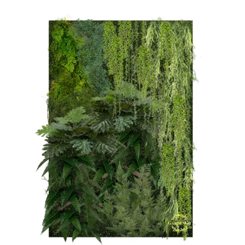 Фитостена искусственная с филодендроном. Дизайн №119