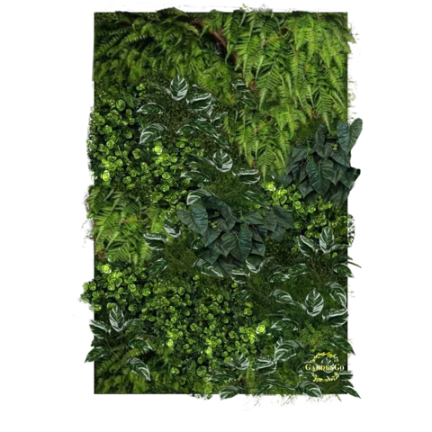 Фитостена искусственная с алоказией. Дизайн №125 