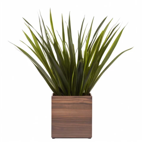 Осока искусственная в кашпо №15, В30*Д15*Ш15