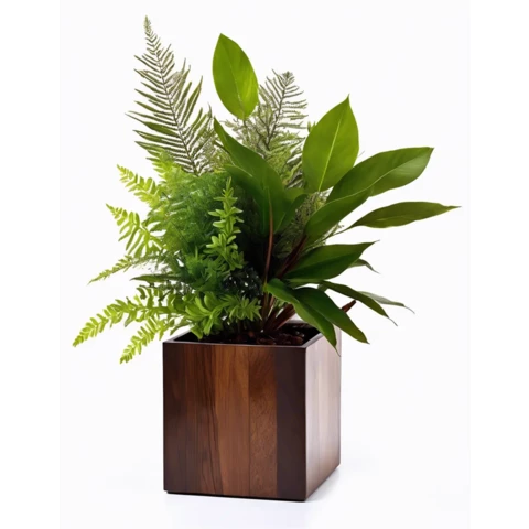 Кашпо с искусственными растениями Микс №20, В35*Д15*Ш15