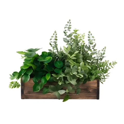 Растения искусственные в кашпо Микс №40, В35*Д50*Ш15