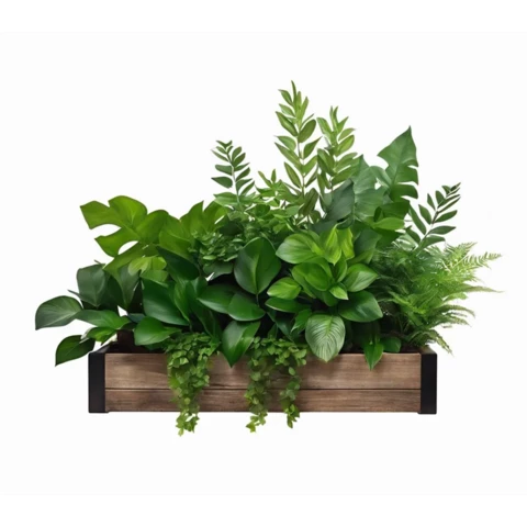 Растения искусственные в кашпо Микс №43, В35*Д50*Ш15