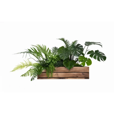 Растения искусственные в кашпо Микс №49, В40*Д50*Ш15