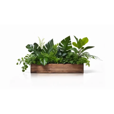 Растения искусственные в кашпо Микс №51, В35*Д50*Ш15