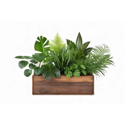 Растения искусственные в кашпо Микс №52, В35*Д50*Ш15