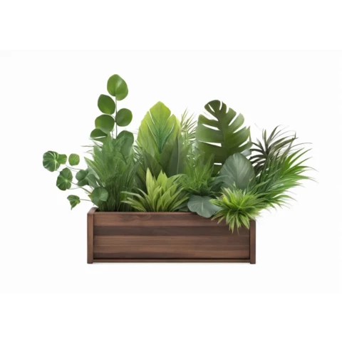 Растения искусственные в кашпо Микс №53, В35*Д50*Ш15