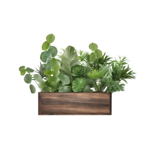 Растения искусственные в кашпо Микс №54, В35*Д50*Ш15