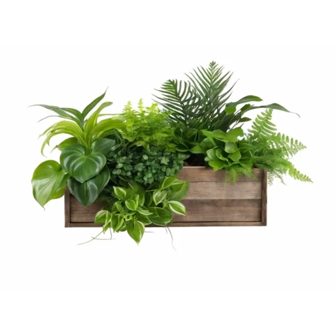 Растения искусственные в кашпо Микс №58, В35*Д50*Ш15